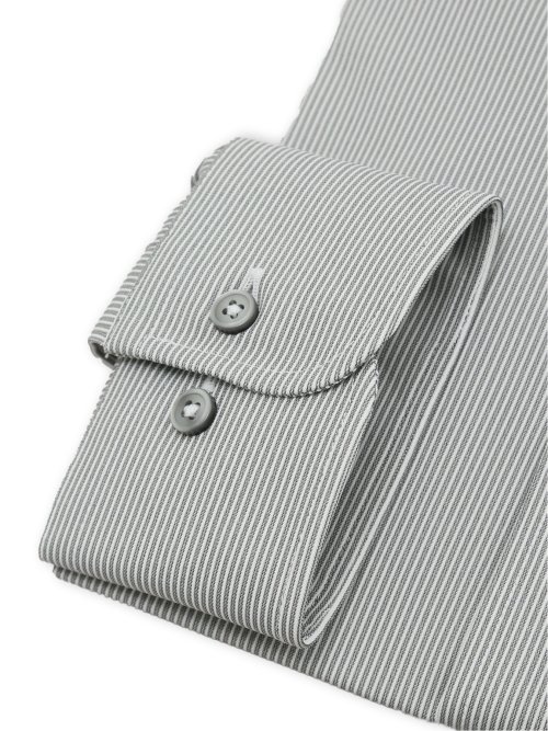ノンアイロンストレッチ NEWスタンダードフィット ボタンダウン長袖ニットシャツ