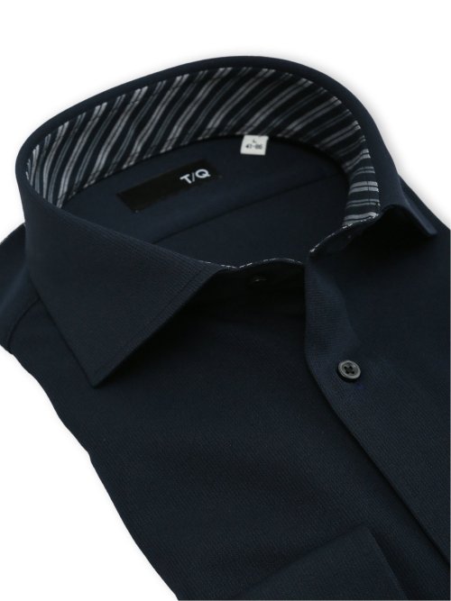 ノンアイロンストレッチ NEWスタンダードフィット カッタウェイ長袖ニットシャツ