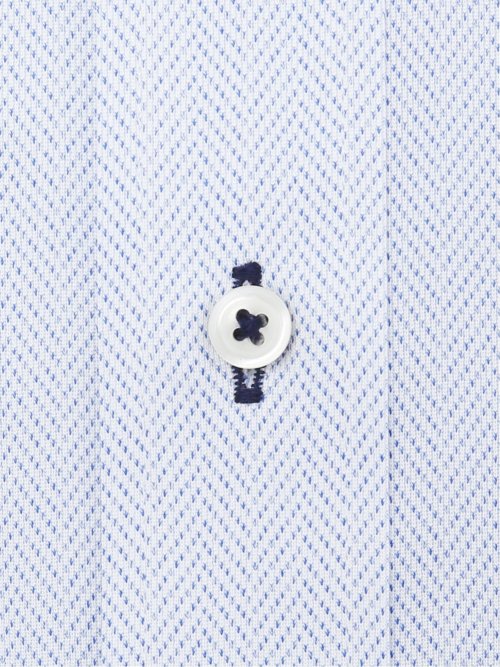 ノーアイロンストレッチ スタンダードフィット カッタウェイ長袖ニットシャツ