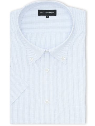 【大きいサイズ】グランバック/GRAND-BACK 形態安定 ボタンダウン半袖シャツ