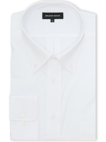 【大きいサイズ】グランバック/GRAND-BACK 形態安定 ボタンダウン長袖シャツ