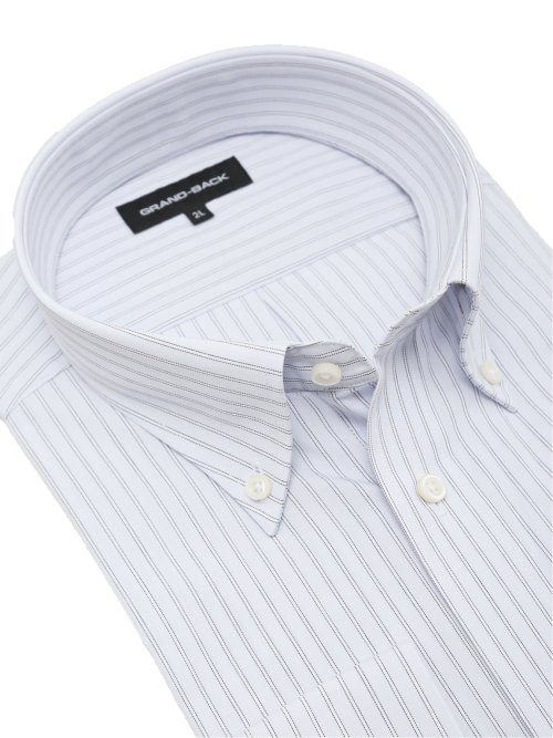 【大きいサイズ】グランバック/GRAND-BACK 形態安定 ボタンダウン長袖シャツ