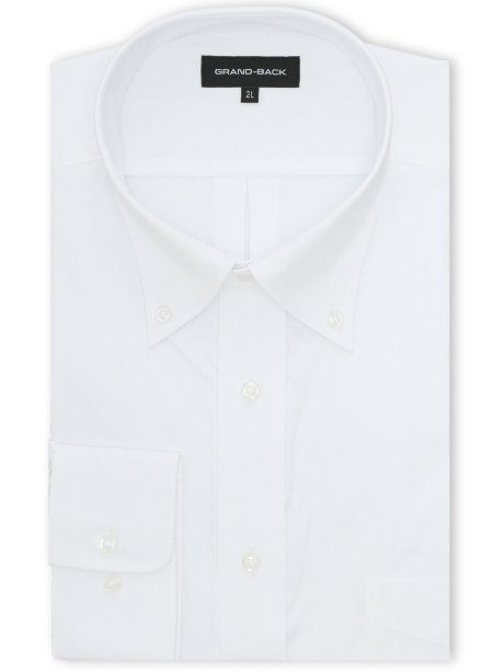 【大きいサイズ】グランバック/GRAND-BACK 形態安定 ボタンダウン長袖シャツ