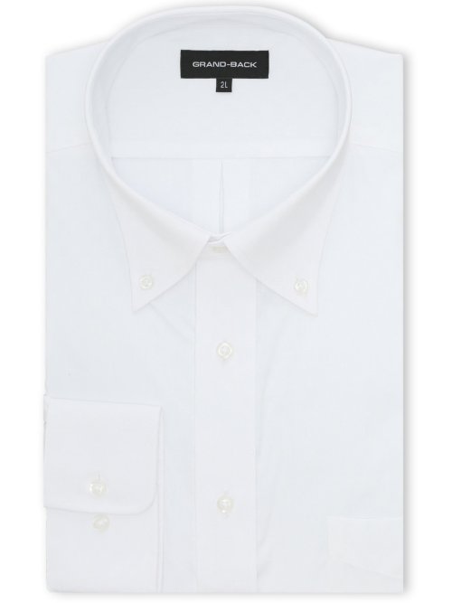 【大きいサイズ】グランバック/GRAND-BACK 形態安定 ボタンダウン長袖シャツ