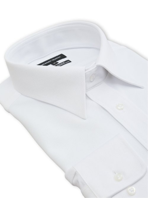 【大きいサイズ】グランバック/GRAND-BACK ノンアイロンストレッチ セミワイドカラー長袖ニットシャツ