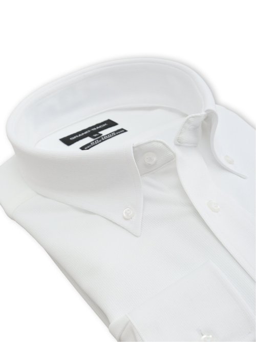 【大きいサイズ】グランバック/GRAND-BACK ノンアイロンストレッチ ボタンダウン長袖ニットシャツ