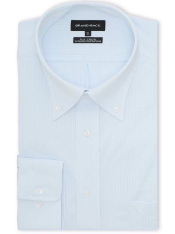 【大きいサイズ】グランバック/GRAND-BACK ノンアイロンストレッチ ボタンダウン長袖ニットシャツ