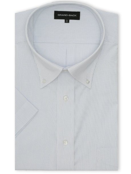 【大きいサイズ】グランバック/GRAND-BACK 形態安定 ボタンダウン 半袖 シャツ