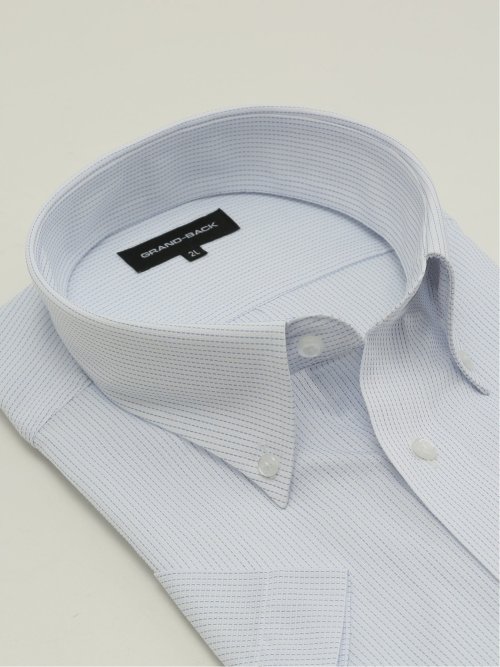 【大きいサイズ】グランバック/GRAND-BACK 形態安定 ボタンダウン 半袖 シャツ