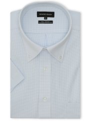 【大きいサイズ】グランバック/GRAND-BACK ノンアイロン ストレッチ ボタンダウン 半袖 ニット シャツ