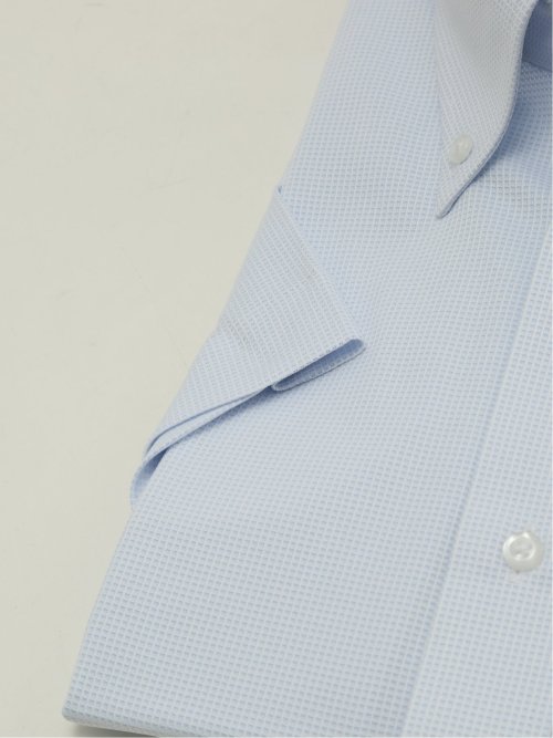 【大きいサイズ】グランバック/GRAND-BACK ノンアイロン ストレッチ ボタンダウン 半袖 ニット シャツ