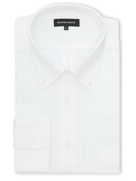 【大きいサイズ】グランバック/GRAND-BACK 形態安定 ボタンダウン長袖シャツ