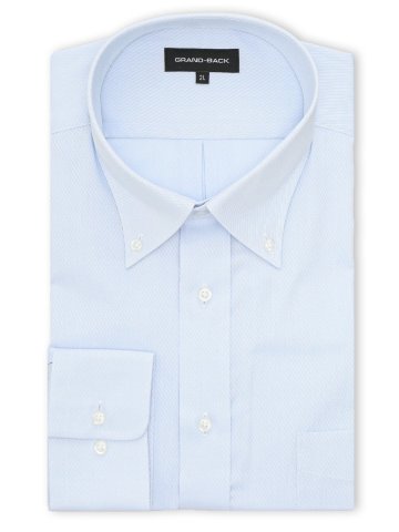【大きいサイズ】グランバック/GRAND-BACK 形態安定 ボタンダウン長袖シャツ
