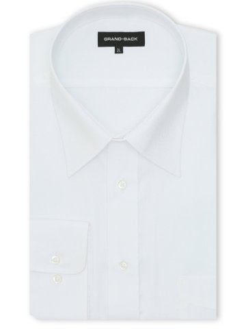 【大きいサイズ】グランバック ワイシャツ メンズ 長袖 形態安定 セミワイドカラー ビジネス ドレス 綿 コットン