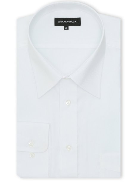 【大きいサイズ】グランバック ワイシャツ メンズ 長袖 形態安定 セミワイドカラー ビジネス ドレス 綿 コットン