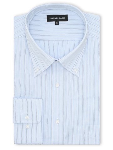 【大きいサイズ】グランバック/GRAND-BACK 形態安定 ボタンダウン長袖シャツ