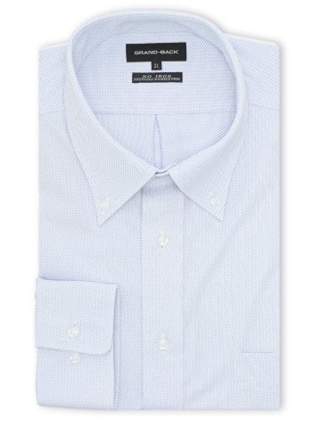 【大きいサイズ】グランバック/GRAND-BACK ノンアイロンストレッチ ボタンダウン長袖ニットシャツ