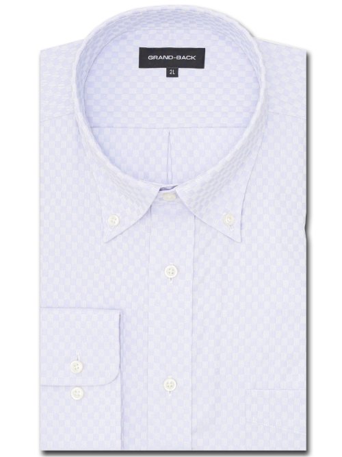 大きいサイズ】グランバック/GRAND-BACK 綿100% 形態安定 ボタンダウン