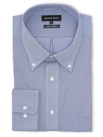 【大きいサイズ】グランバック/GRAND-BACK ノンアイロンストレッチ ボタンダウン長袖シャツ