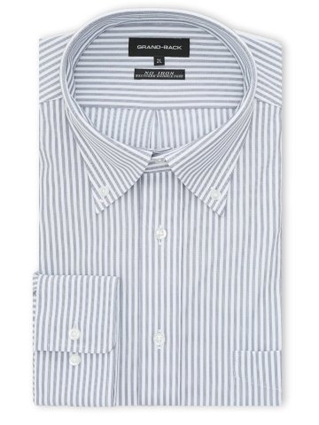 【大きいサイズ】グランバック/GRAND-BACK ノンアイロンストレッチ ボタンダウン長袖シャツ