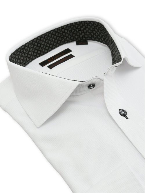 ノンアイロン ストレッチ NEWスタンダードフィット カッタウェイ長袖ニットシャツ