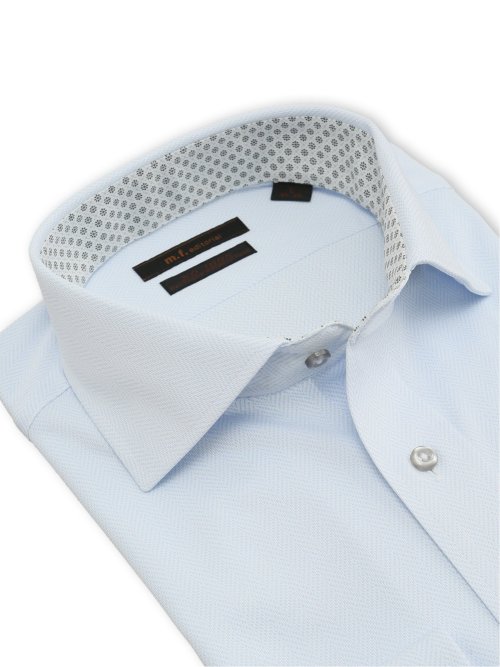 ノンアイロン ストレッチ NEWスタンダードフィット カッタウェイ長袖ニットシャツ