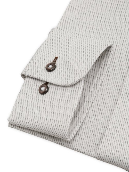 ノンアイロン ストレッチ NEWスタンダードフィット ボタンダウン長袖ニットシャツ