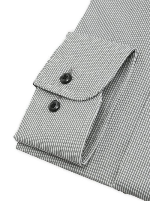 ノンアイロン ストレッチ NEWスタンダードフィット カッタウェイ長袖ニットシャツ