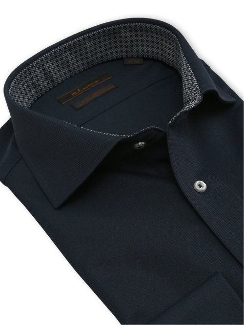 ノンアイロン ストレッチ NEWスタンダードフィット カッタウェイ長袖ニットシャツ