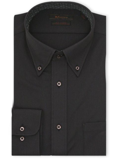 ノンアイロン ストレッチ NEWスタンダードフィット ボタンダウン長袖ニットシャツ