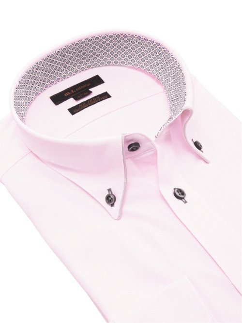 ノーアイロンストレッチ スタンダードフィット ボタンダウン長袖ニットシャツ