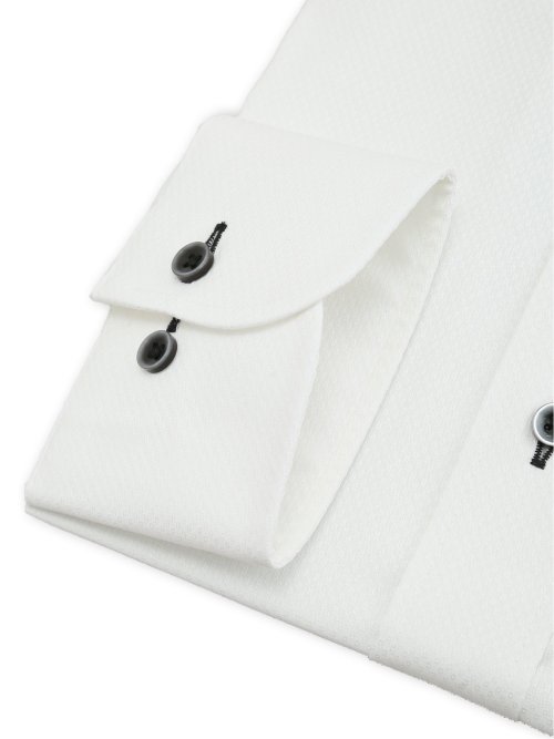 イージーアイロン ストレッチ NEWスタンダードフィット レギュラーカラー長袖シャツ