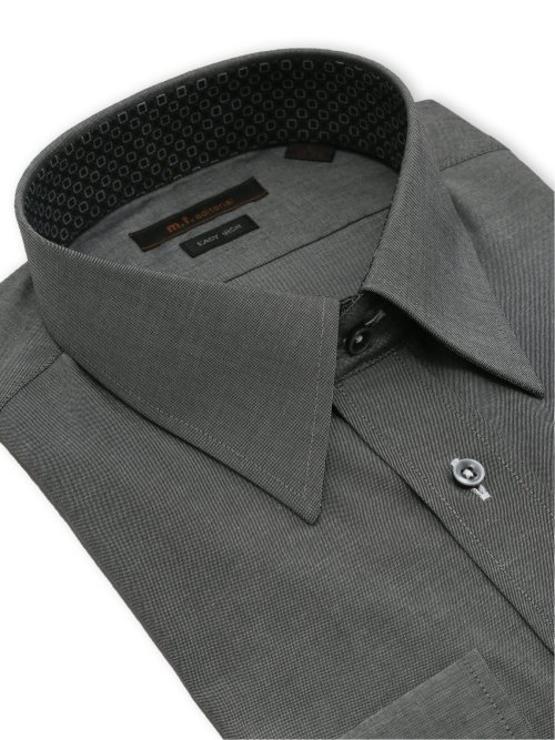 イージーアイロン ストレッチ NEWスタンダードフィット レギュラーカラー長袖シャツ