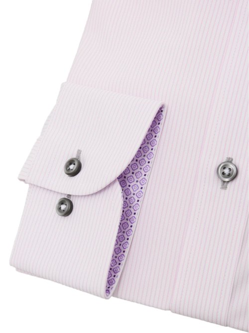 ノーアイロンストレッチ スタンダードフィット カッタウェイ長袖ニットシャツ