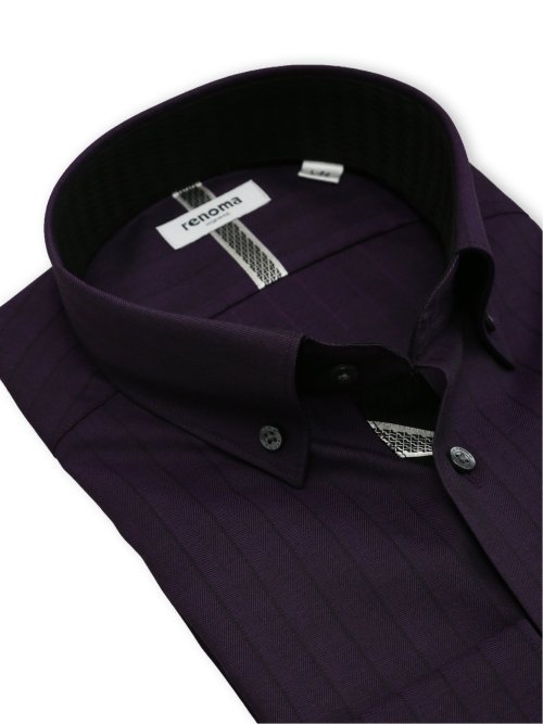 イージーアイロン NEWスタンダードフィット ショートボタンダウン長袖シャツ