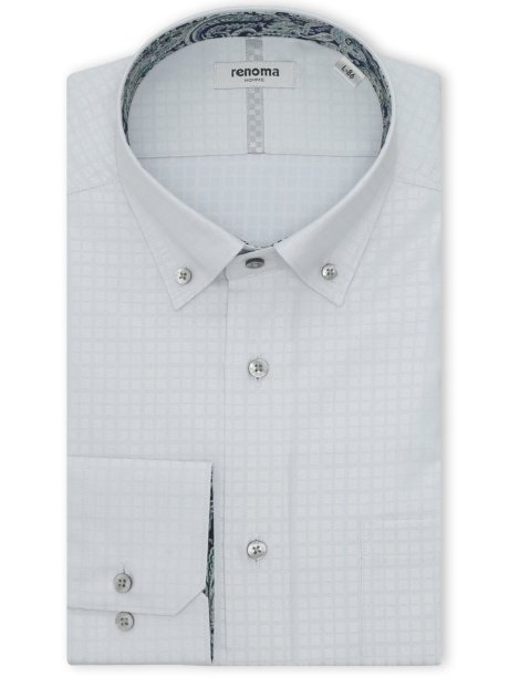 イージーアイロン NEWスタンダードフィット ショートボタンダウン長袖シャツ