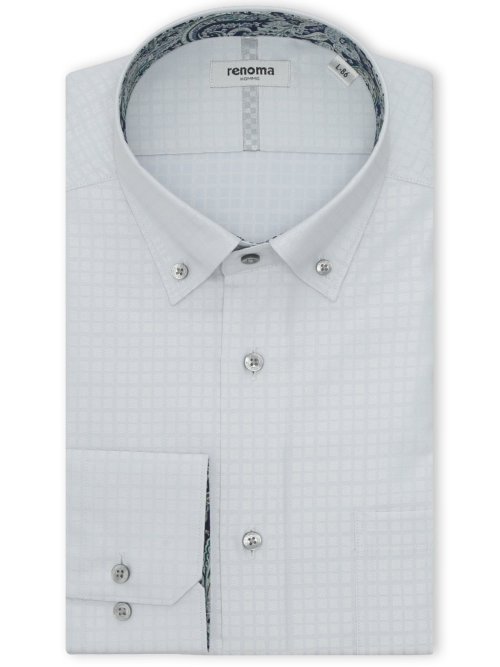 イージーアイロン NEWスタンダードフィット ショートボタンダウン長袖シャツ