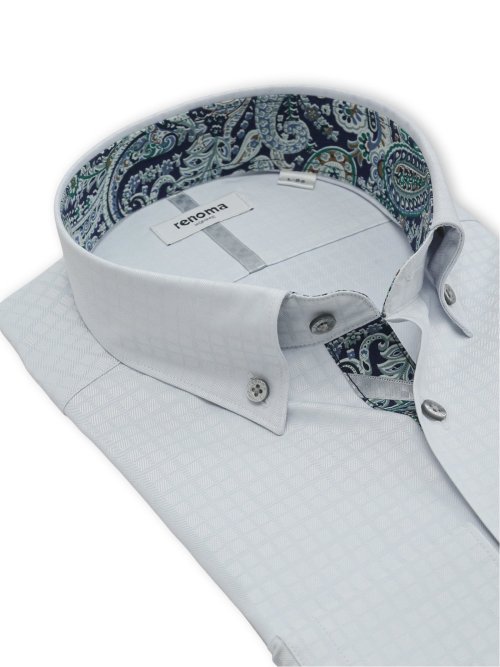 イージーアイロン NEWスタンダードフィット ショートボタンダウン長袖シャツ