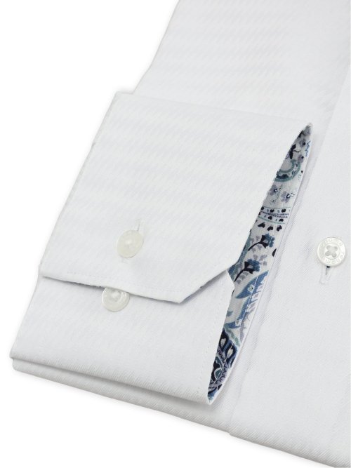 イージーアイロン NEWスタンダードフィット 3枚衿風ボタンダウン長袖シャツ