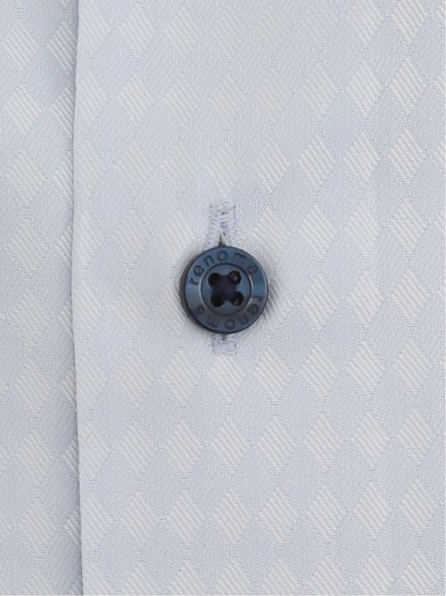 形態安定 スタンダードフィット ショートレギュラーカラースナップダウン長袖シャツ