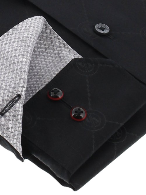 形態安定 スタンダードフィット ショートスナップダウン長袖シャツ