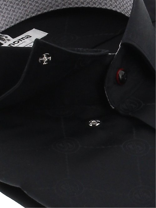 形態安定 スタンダードフィット ショートスナップダウン長袖シャツ