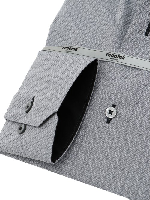 形態安定 スタンダードフィット ショートボタンダウン長袖シャツ