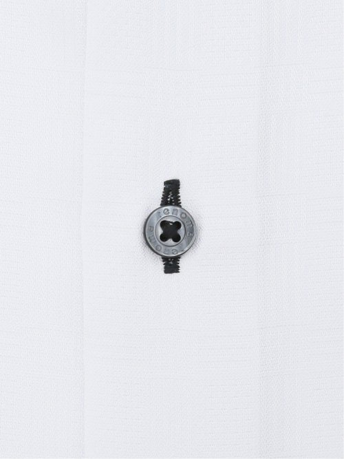 形態安定 スタンダードフィット 3枚衿風ボタンダウン長袖シャツ