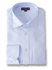 形態安定 スタンダードフィット ワイドカラー長袖シャツ