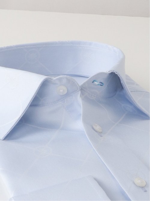 形態安定 スタンダードフィット ワイドカラー長袖シャツ