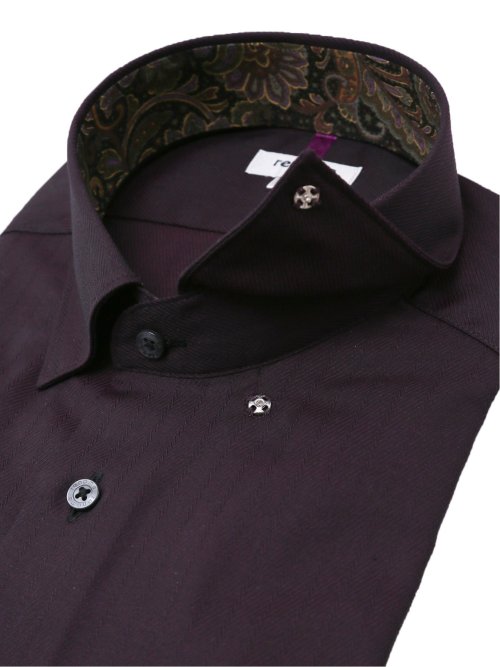 形態安定 スタンダードフィット スナップダウン長袖シャツ