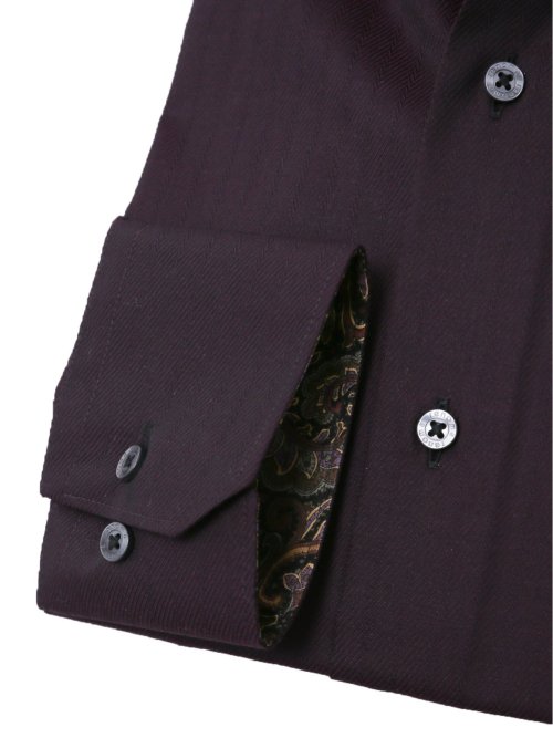 形態安定 スタンダードフィット スナップダウン長袖シャツ