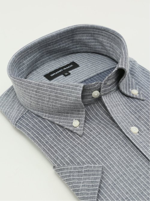 【大きいサイズ】グランバック/GRAND-BACK Biz アルティマ ボタンダウン 半袖 ビズシャツ