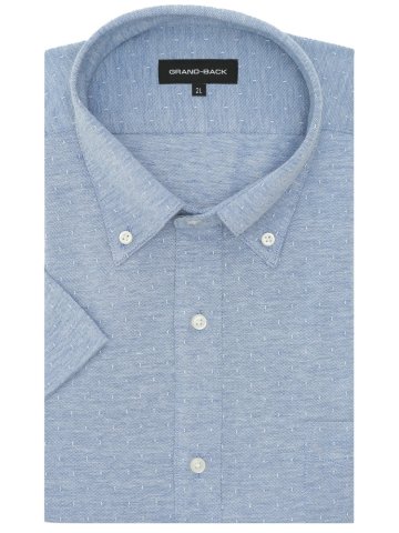 【大きいサイズ】グランバック/GRAND-BACK Biz アルティマ ボタンダウン 半袖 ビズシャツ